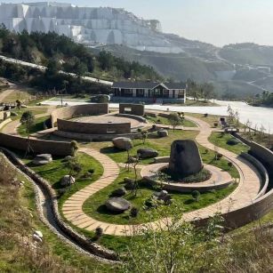 临汾仿古石铺装整体效果