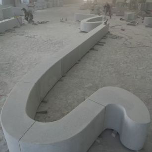 临汾 花岗岩整石坐凳拼装