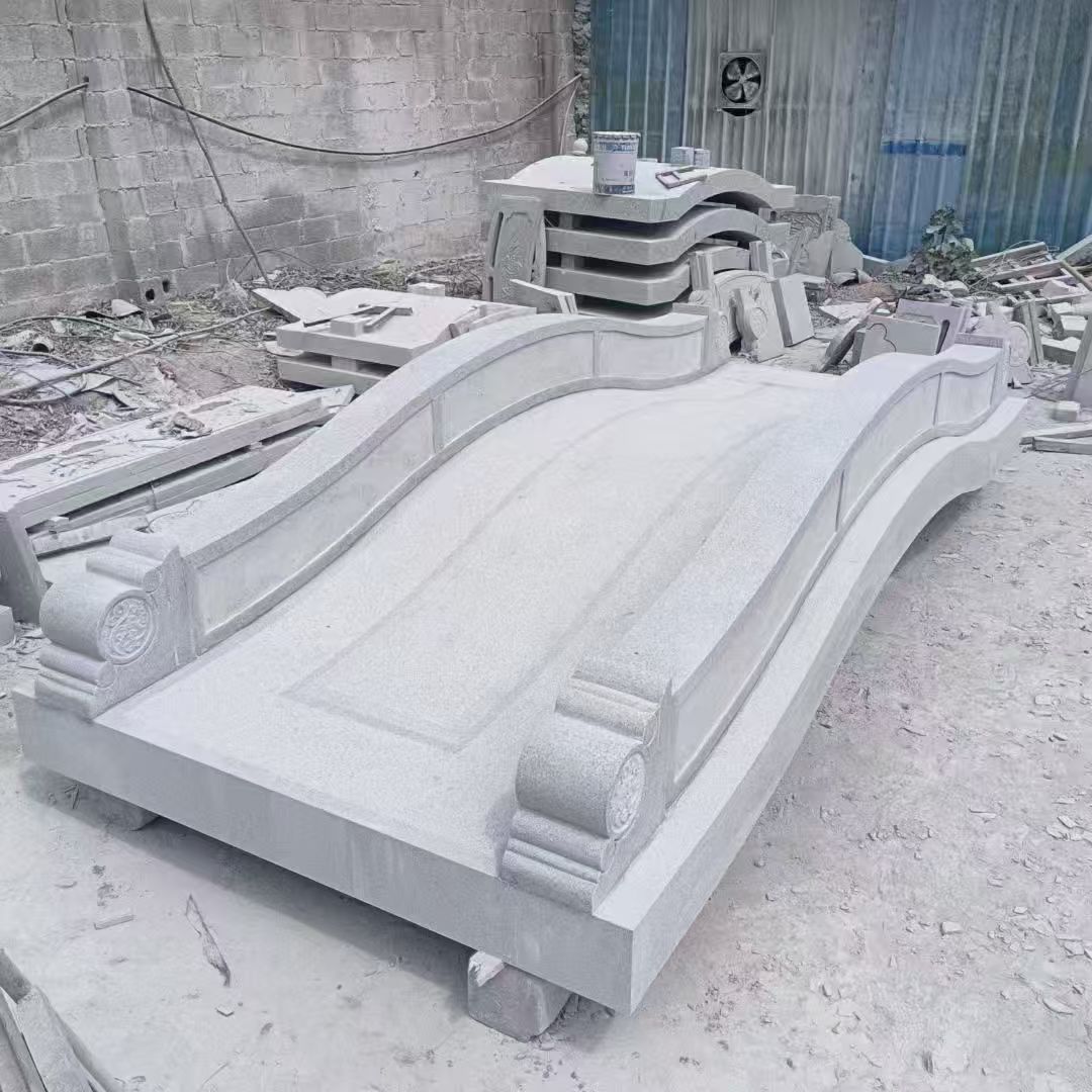 临汾 芝麻灰花岗岩园林景观 小石桥