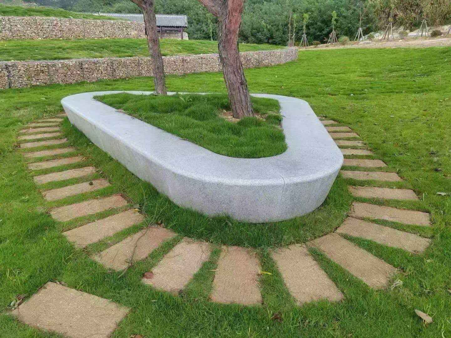 临汾 芝麻白光面整石坐凳