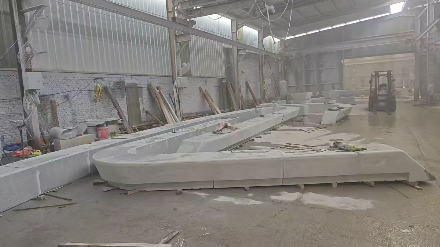 临汾 花岗岩整石坐凳拼装