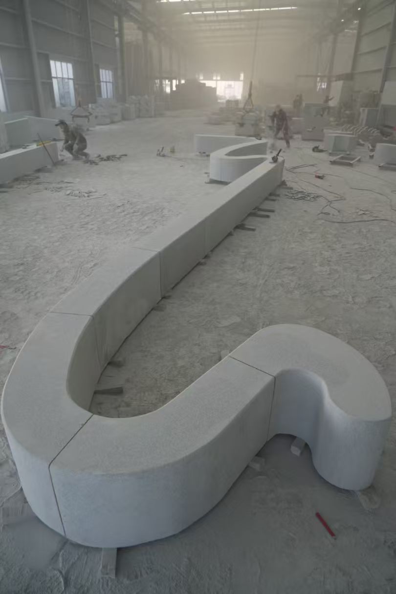 临汾 花岗岩整石坐凳拼装