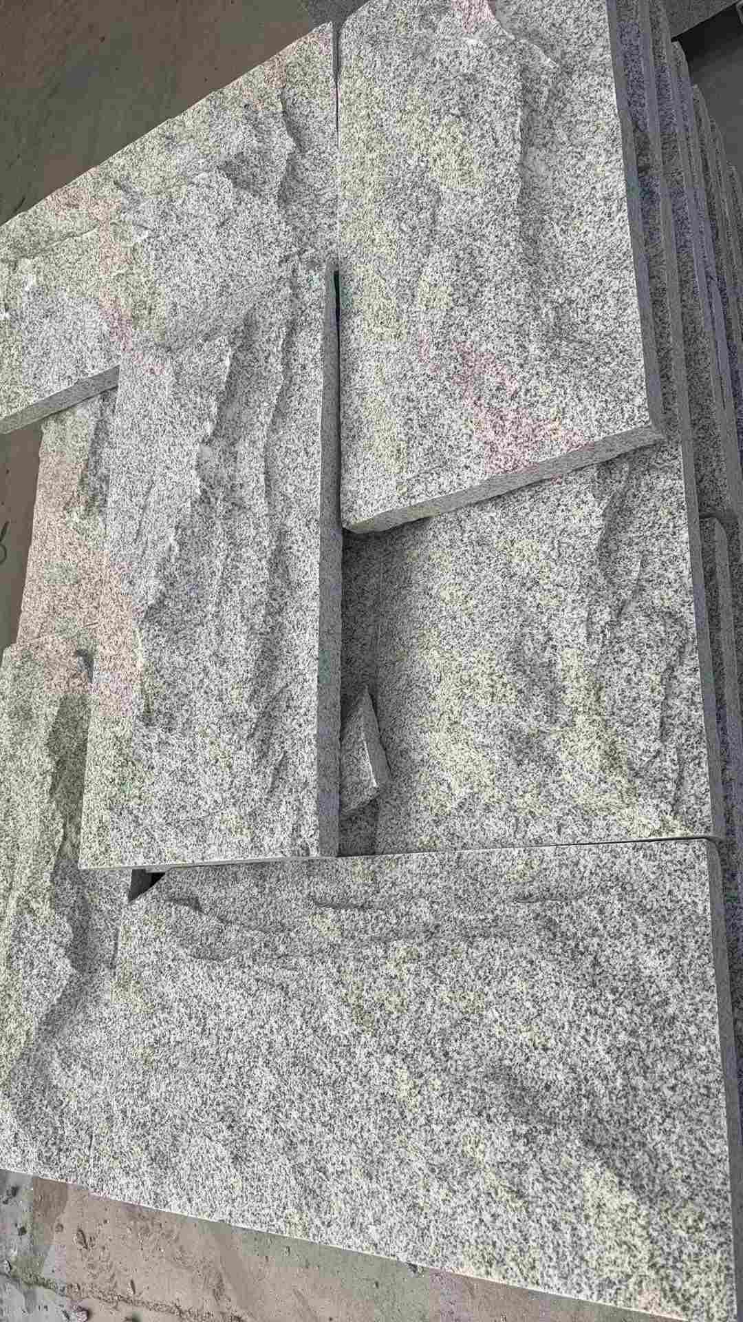 临汾 芝麻白自然面花岗岩成品板